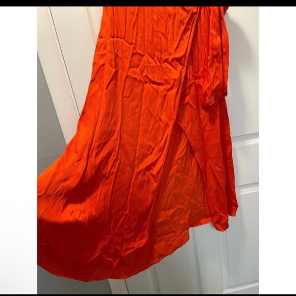 Anthropologie- Maeve Open-Back Wrap Midi Dress - Picture 6 of 8